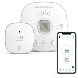 CHAMBERLAIN Smart Garage Control - Wireless Garage Hub & Sensor w/ Wifi & Bluetooth - Smartphone Controlled