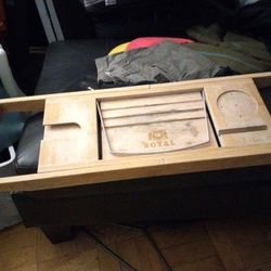 ​Royal Craft Wood Bamboo Bathtub Caddy Tray | Project Piece - Needs Refinishing  /  TLC