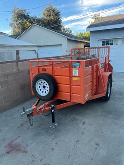 2022 heavy duty all steel 5x8 solid wall utility trailer