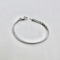 Silver Snake Chain Bracelet