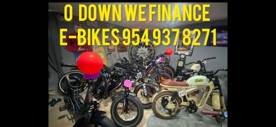 0 Down And 0   interest Fat Tire E-bikes Easy Finance Come Now To Buy!