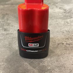 Brand New Milwaukee M12 2.0Ah Battery (48-11-2420) - REDLITHIUM CP