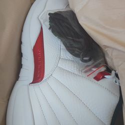 Jordan 12 White /red Size 13