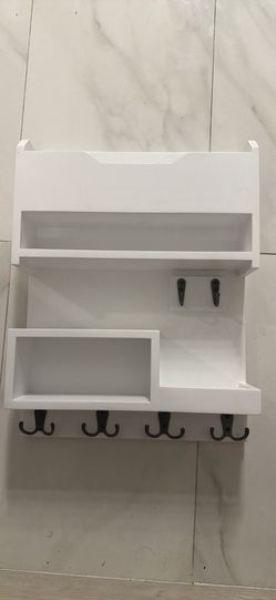 Shelf with key holder