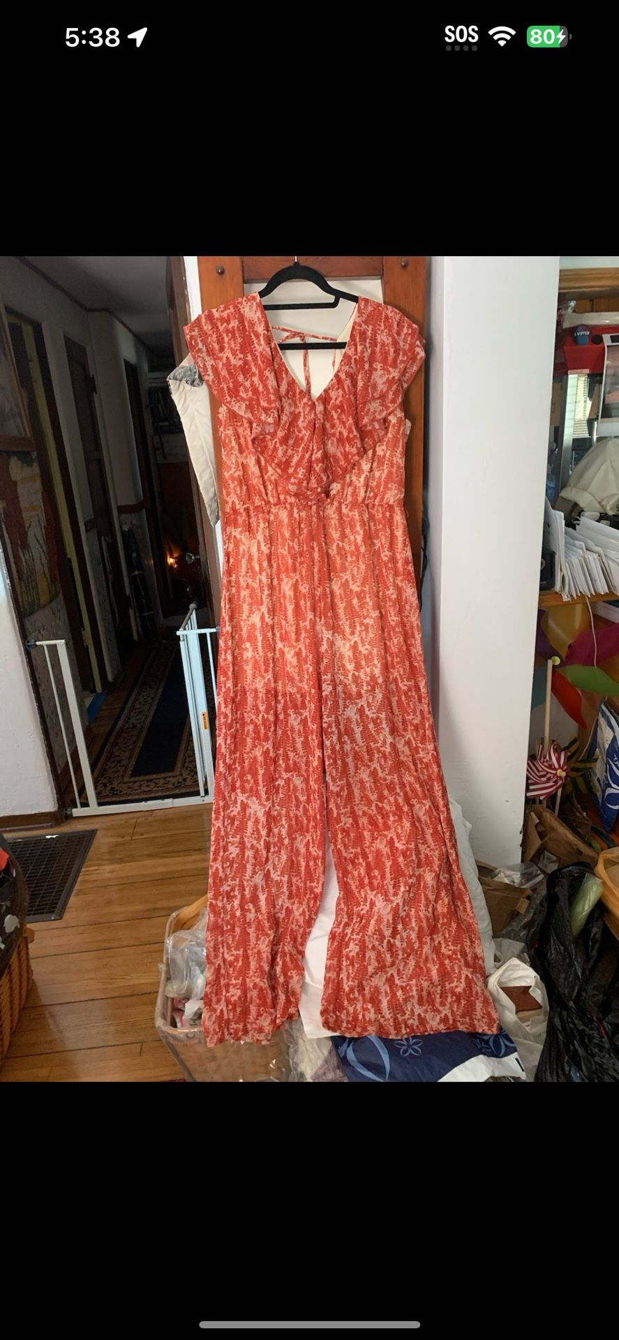 Multi Color Romper Free Size But Like Xl