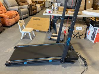 WELLFIT- Treadmill with Auto Incline, 4 in 1 Foldable Treadmills for Home with Adjustable Height, 3.5HP Quiet Under Desk Treadmill, 400 LBS Capacity P
