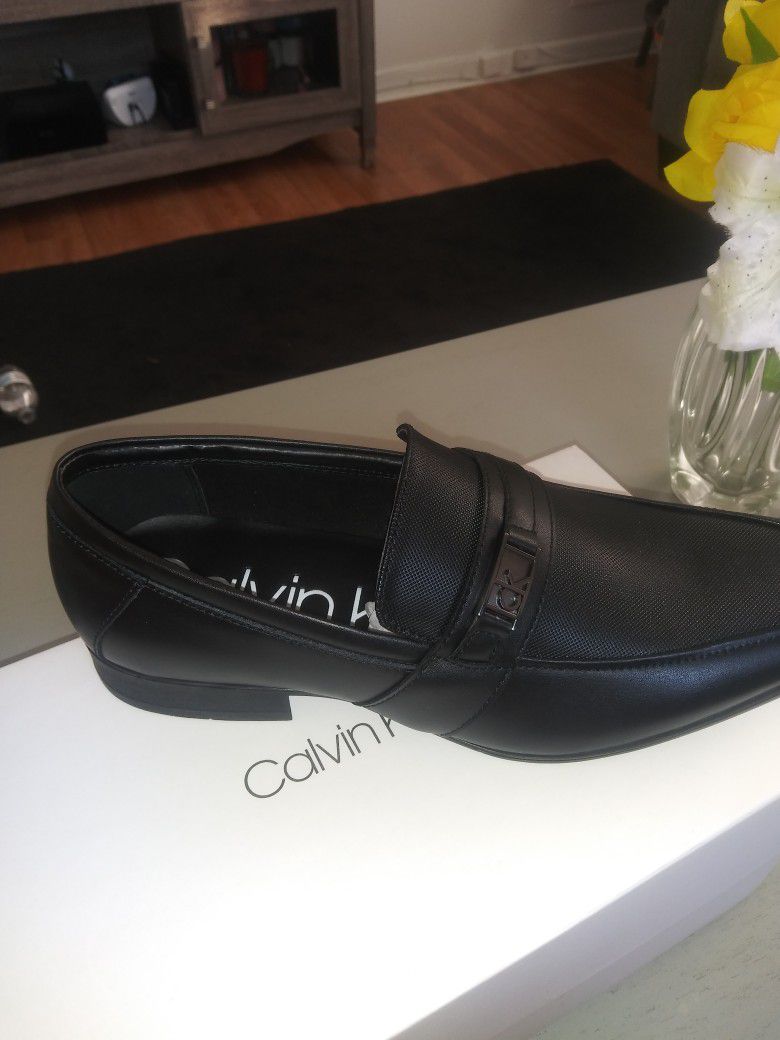 Black Leather Calvin Klein Men's Dress Shoe