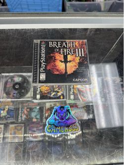 Breath Of Fire lll PS1 $80 Gamehogs 11am-7pm