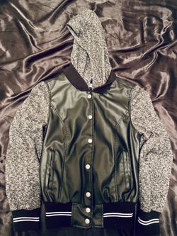 White Stripe Leather Jacket