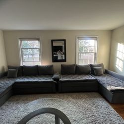 Two IKEA Queen Sofa Bed With Storage 