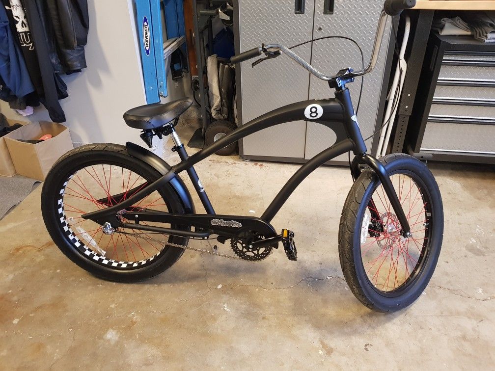 electra 8 ball bicycle Straight 8i Men's Cruiser Bike, Black Satin 24 Inch, 8-Speed Shimano Nexus Internal Hub, Aluminum Frame with Flat Foot Technology: Buy Online at Best Price in UAE Eight Ball Electra Straight For