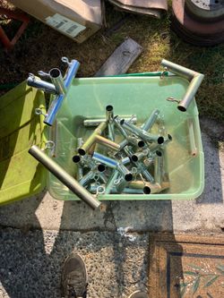Tent pole fasteners