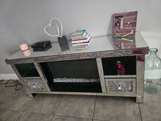 Electric fireplace and coffee table