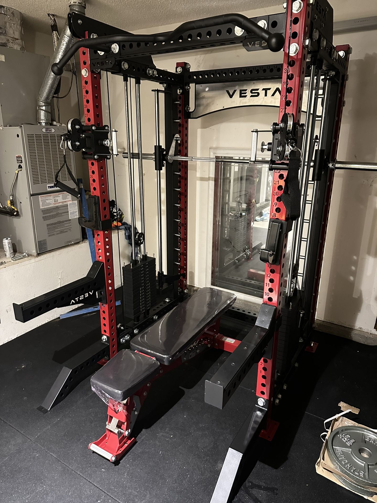 Vesta Fitness PRO SERIES Ultimate Half Rack Functional Trainer w