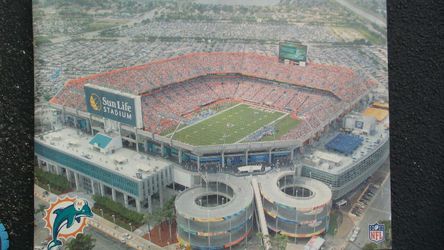 Stadium miami dolphins on canvas