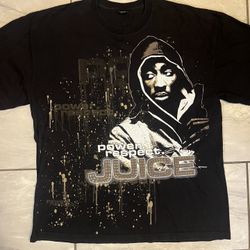 Vintage Y2K Tupac Shakur Official Juice Movie Tee Size 2XL