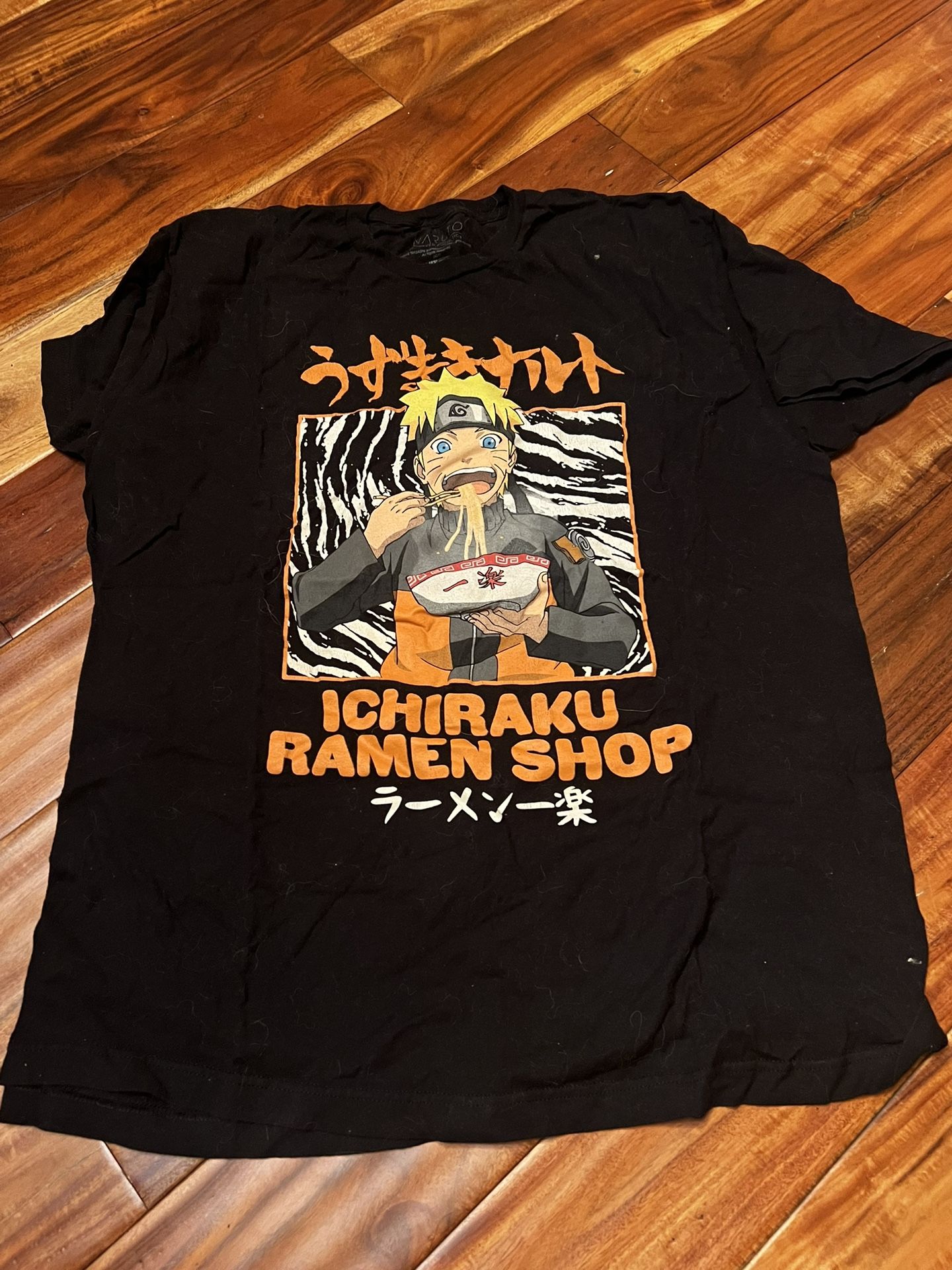 Naruto Shippuden Adult Men’s Medium Anime Shirt Ichiraku Ramen Shop T-Shirt