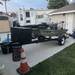 10 Foot John Boat With Trailer