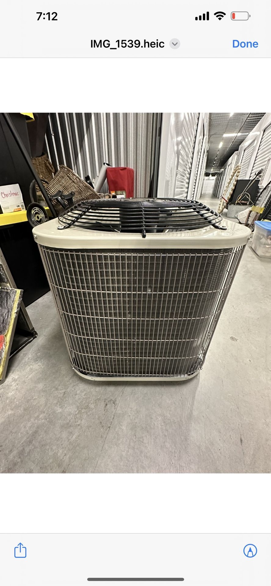 Ac Unit 1 1/2 Ton Used For One Day