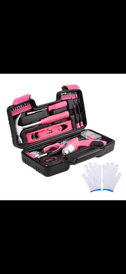 Pink Tool Kit with Cordless Screwdriver - Brand New