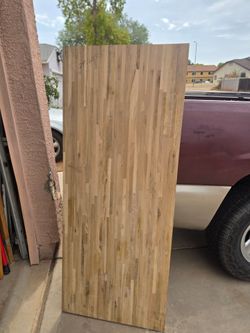 Butcher block top