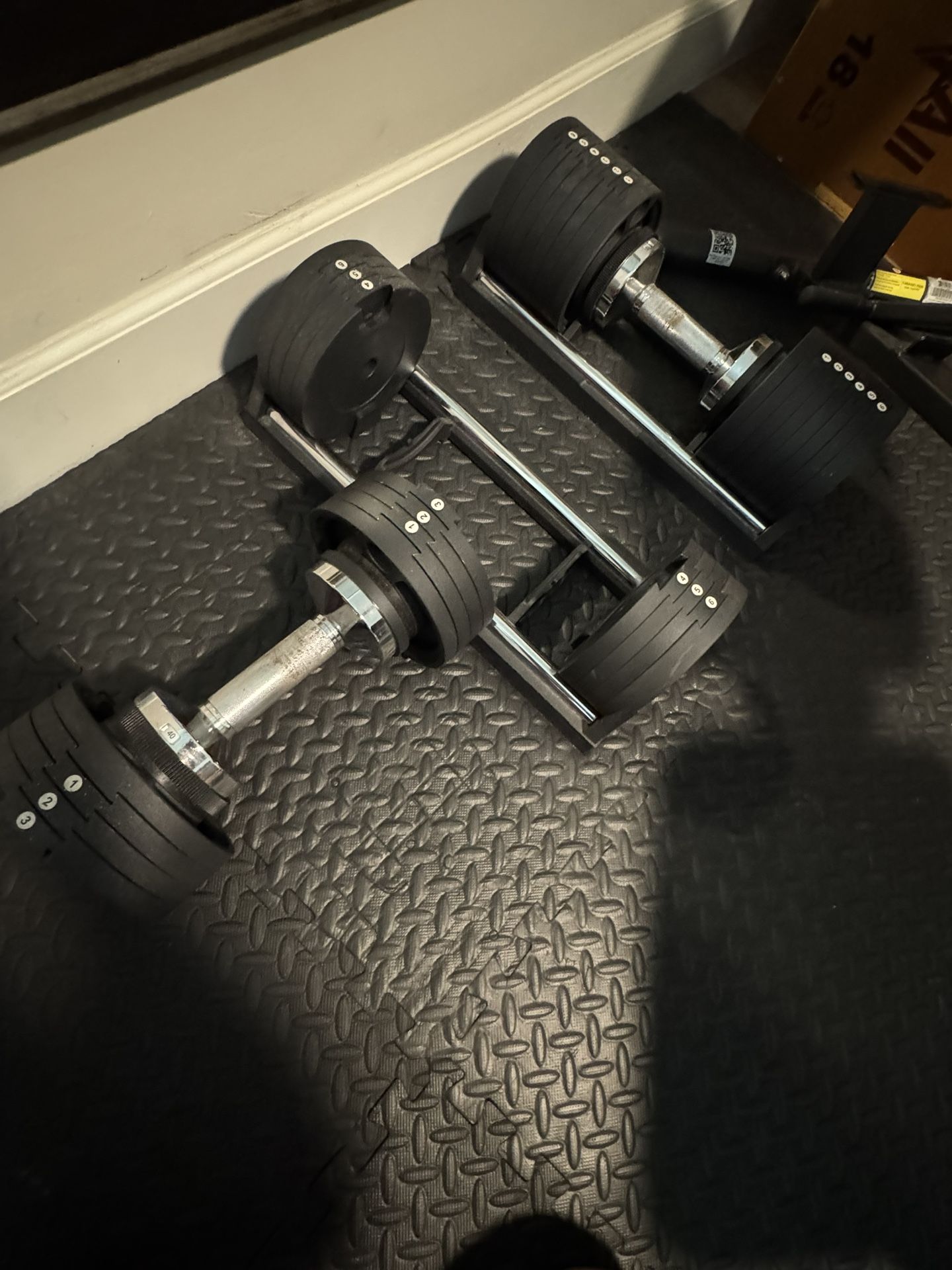 Snode Adjustable Dumbbells With Bench And Box