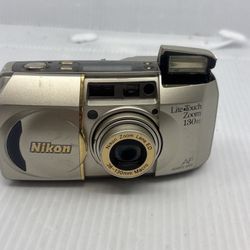 Nikon Lite Touch Zoom 130 ED AF 35mm Point and Shoot Camera Working NEW BATTERY
