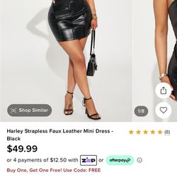 Leather Dress Fashion Nova