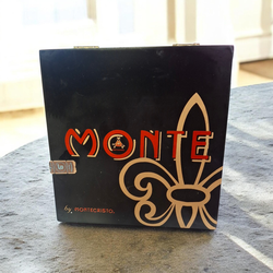 Montecristo Monte Empty Wood Cigar Box 8.5" x 7.25" x 2.25