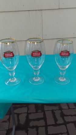 Stella Artois beer glasses
