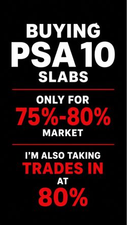 Buying PSA 10 Graded Card Slabs