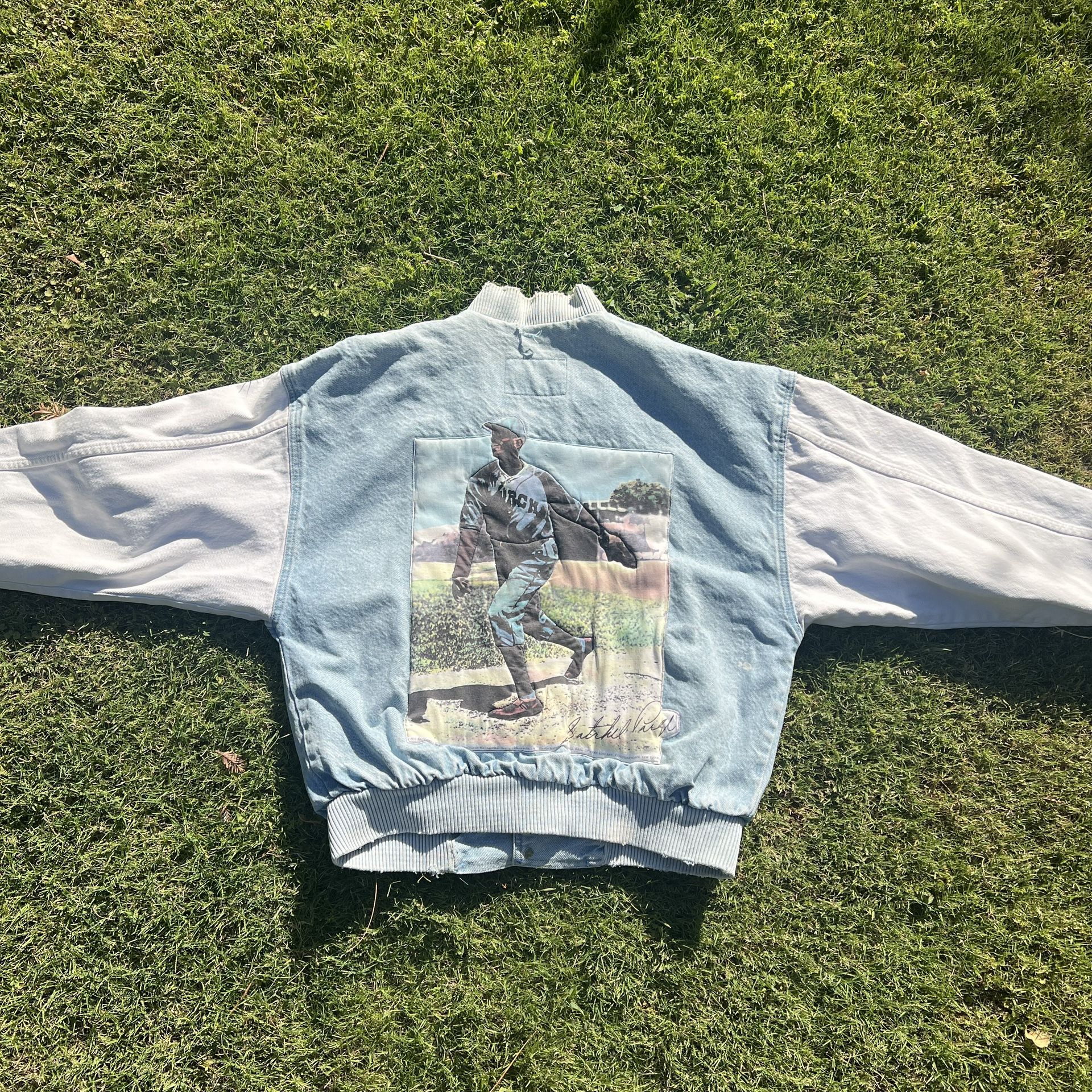 artwear collection rare denim varsity jacket