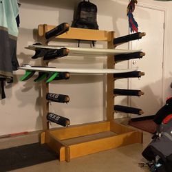 Surfboard Stand || Surfboard Rack || Solid Wood || Surfboard 