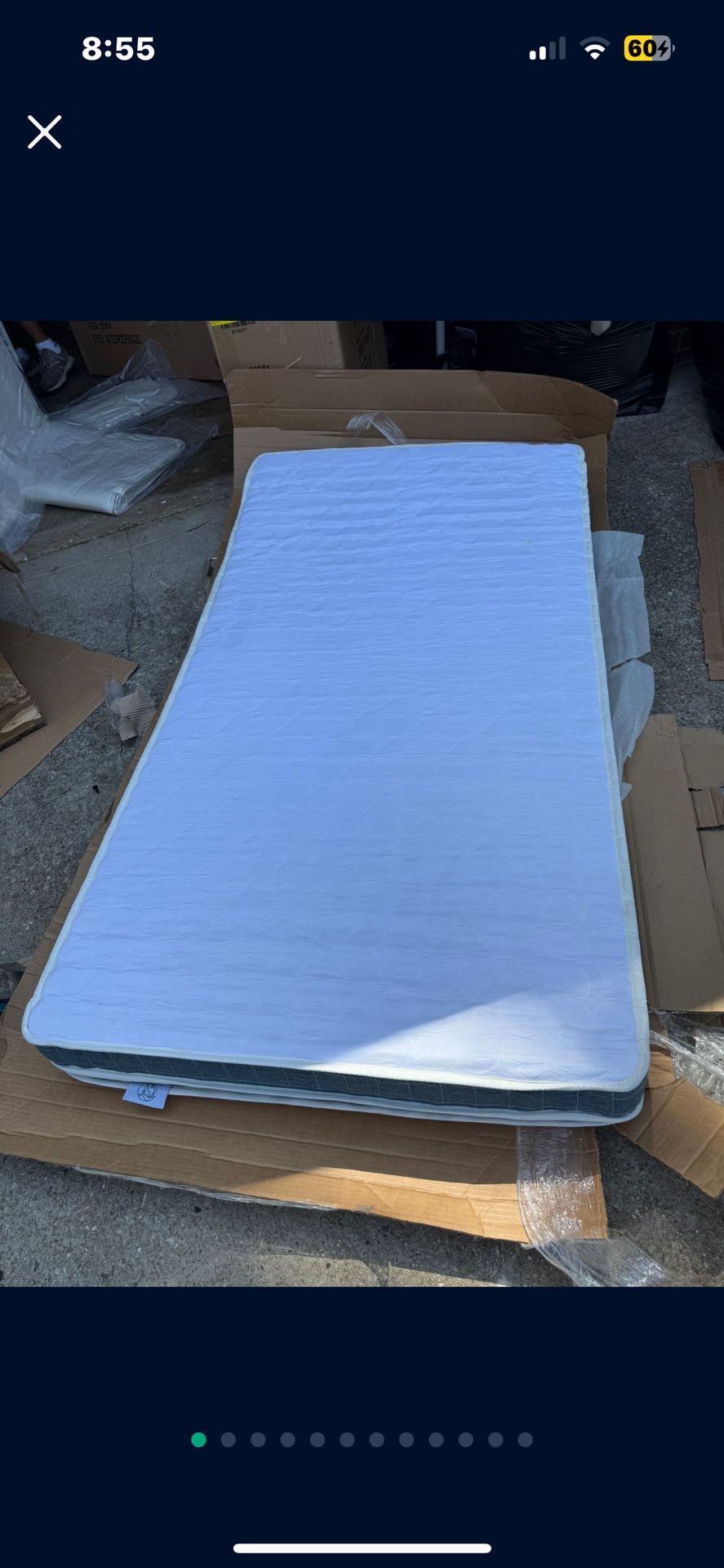 New twin Mattress Thickness: Standard Profile (6")
