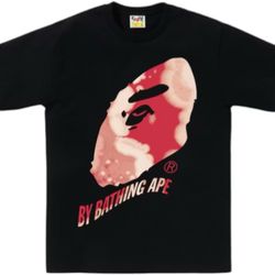 BAPE Tie Dye Twist By Bathing Ape Tee Black Size Large 