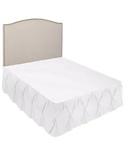 Nestl Queen Size Bed Skirt - White