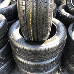 SET OF FOUR 245/55/19 TOYO OPEN COUNTRY SEMI NEW 95%TREAD LIFE $300 PRICE INCLUDES PROFESSIONAL ISTALATION AND TAX