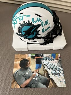 Rickie Williams Autographed Mini Helmet