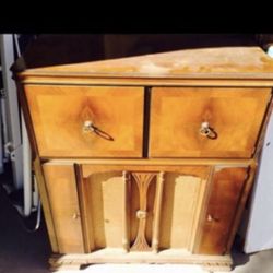 Zenith 1940s Vintage Antique Console Stereo Radio Phono Record Player