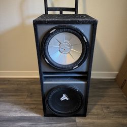 2x 15” Subwoofers in Box – JL Audio & Soundstream