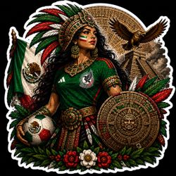 3” Mexico Aztec Soccer Vinyl Sticker