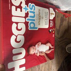 Unopened Huggies Diapers