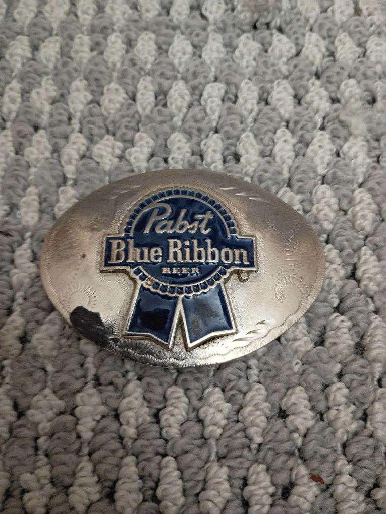 Pabst Blue Ribbon Belt Buckle Vintage