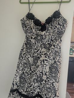 Black And White Sleeveless Sundress Size 12