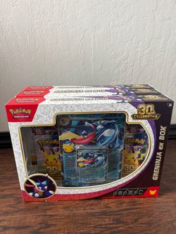 Pokemon 30th celebrations Greninja ex boxes