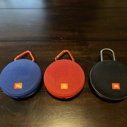 JBL clip 2, clip 3, total 3 speakers, Bluetooth