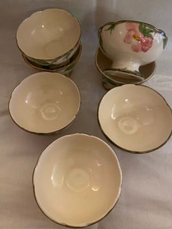 Vintage set of 7 desert rose sherbet bowls