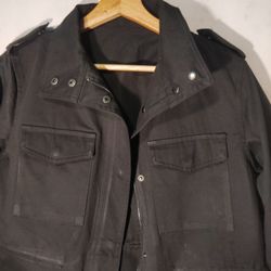 Small 100 Percent Cotton Black Jacket 