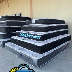 Queen Mattress And Boxspring Bed Set Colchon Y Tambor Nuevo New