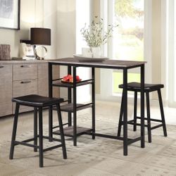 Caroline Collection 3 PCS Counter Heigh table set   Now 219.00 Free Delivery 🚚 